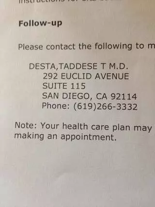 Taddese Desta, MD